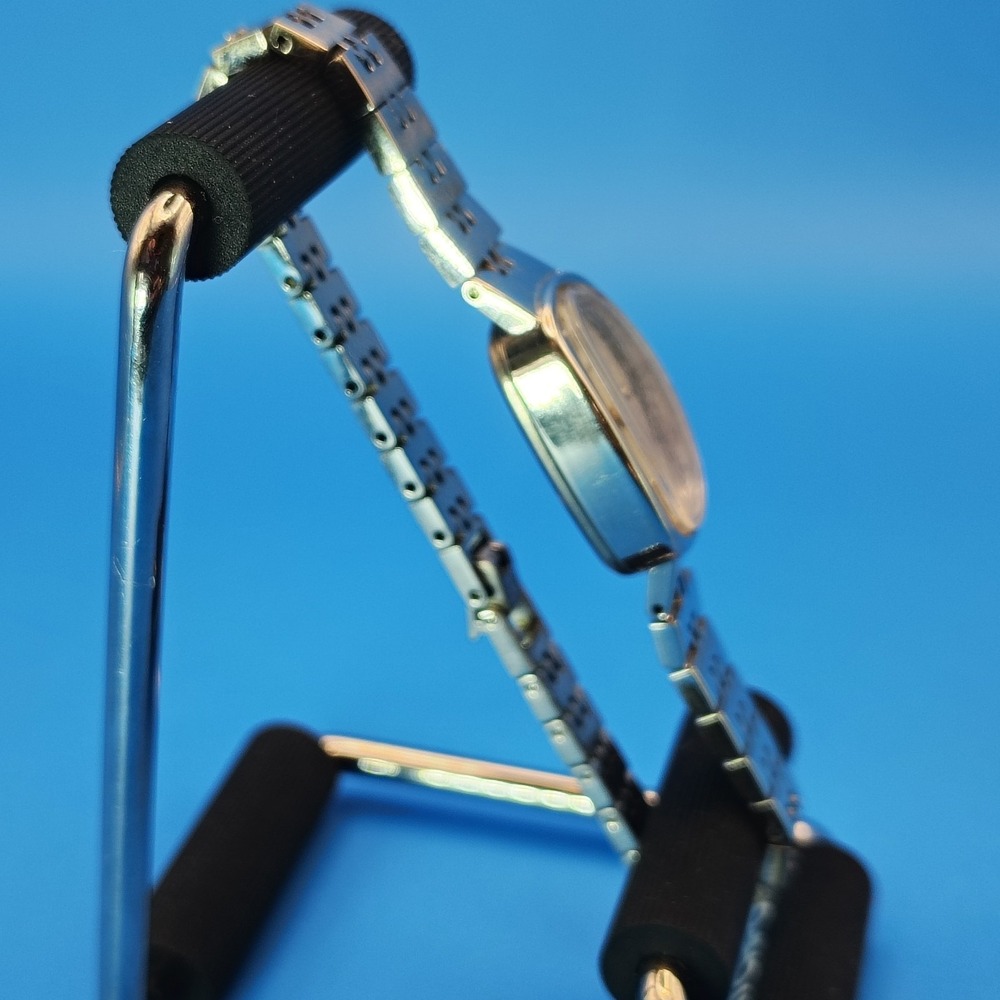 Vintage 1961 Timex 24mm Oval‎ Women's Mechanical Wind Watch Fully Restored Runs - Picture 4 of 9